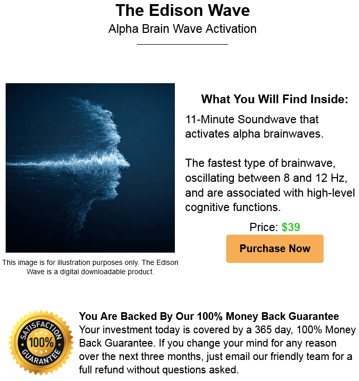 Buy Edison Wave for Tinnitus Officially - The Edison Wave Natural Relief & Better Hearing Program